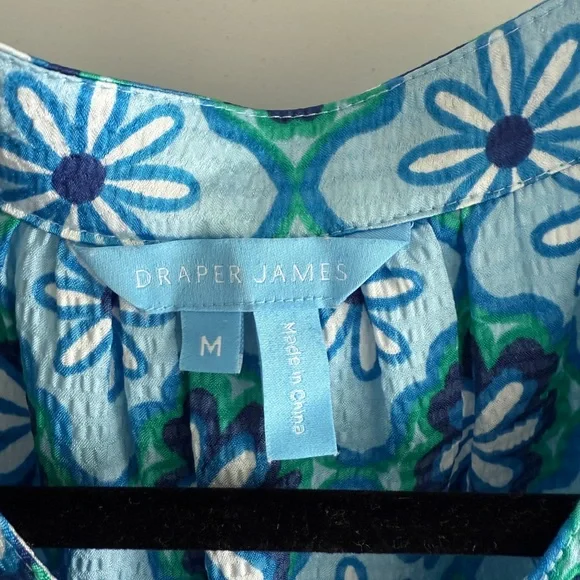 Draper James Avery Shirtdress in Hammered Satin, Size Medium - Picture 3 of 7